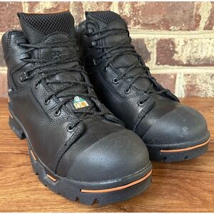 Timberland PRO Work Boots Mens Size 12 Black Steel Toe Waterproof Anti Fatigue